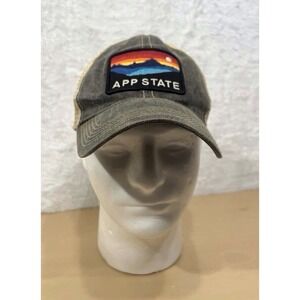 App State Legacy Trucker Hat Appalachian State University Mesh Snapback Cap